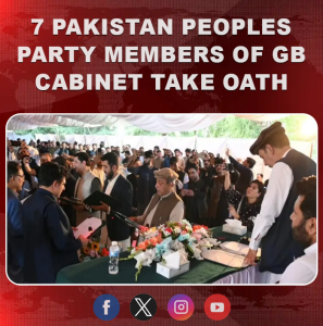 Seven PPP members of GB cabinet take oath