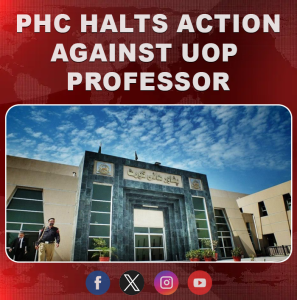 PHC halts action against UoP professor