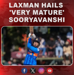 Laxman hails ‘very mature’ Sooryavanshi