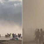 Powerful Windstorm Causes Dramatic Temperature Drop on French Beach