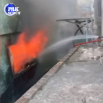 Massive fire destroys 10 shops in Gujrat Plaza