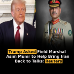 Trump Asked Field Marshal Asim Munir to Help Bring Iran Back to Talks: Reuters