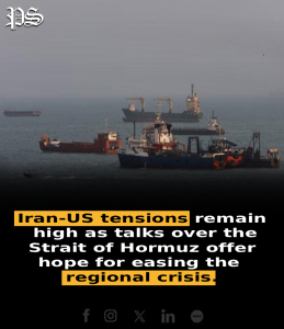 Iran-US tensions remain high as talks over the Strait of Hormuz offer hope for easing the regional crisis.