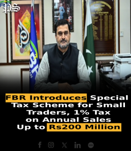 FBR Introduces Special Tax Scheme for Small Traders, 1% Tax on Annual Sales Up to Rs200 Million