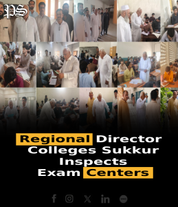 Regional Director Colleges Sukkur Inspects Exam Centers