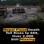 Nepal Flood Death Toll Rises to 669, Over 2,000 Still Missing