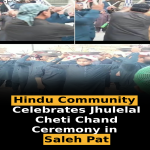Hindu Community Celebrates Jhulelal Cheti Chand Ceremony in Saleh Pat