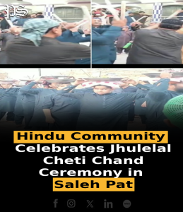 Hindu Community Celebrates Jhulelal Cheti Chand Ceremony in Saleh Pat