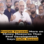 Punjab Focused More on Showy Measures Than Real Development, Says Hafiz Naeem