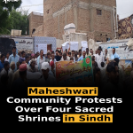 Maheshwari Community Protests Over Four Sacred Shrines in Sindh