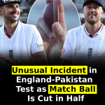 Unusual Incident in England-Pakistan Test as Match Ball Is Cut in Half