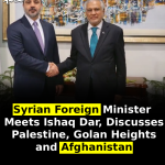 Syrian Foreign Minister Meets Ishaq Dar, Discusses Palestine, Golan Heights and Afghanistan