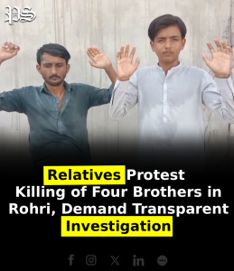Relatives Protest Killing of Four Brothers in Rohri, Demand Transparent Investigation
