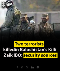 Two terrorists killed in Balochistan’s Killi Zaik IBO: security sources