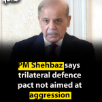 PM Shehbaz says trilateral defence pact not aimed at aggression