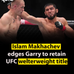 Islam Makhachev edges Garry to retain UFC welterweight title