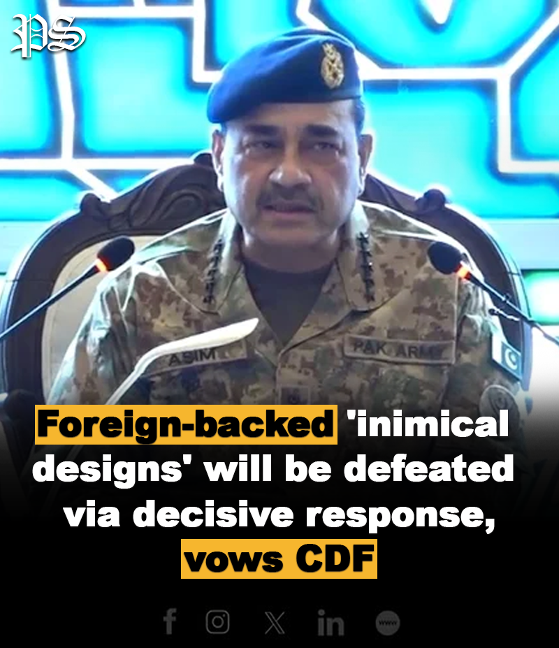 Foreign-backed ‘inimical designs’ will be defeated via decisive response, vows CDF