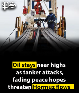 Oil stays near highs as tanker attacks, fading peace hopes threaten Hormuz flows