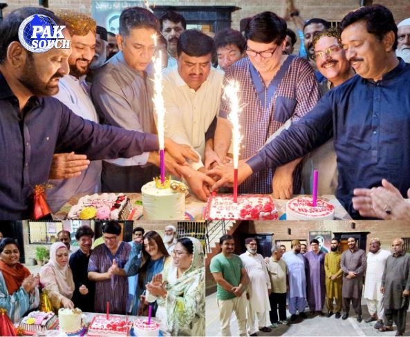 Grand Birthday Celebration for Lala Asad Pathan and Nasrullah Waseer Held at Sukkur Press Club