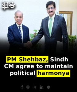 PM Shehbaz, Sindh CM agree to maintain political harmony