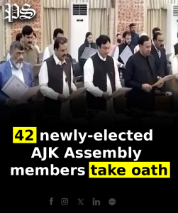 42 newly-elected AJK Assembly members take oath