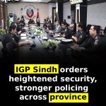 IGP Sindh orders heightened security, stronger policing across province