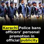 Karachi Police bans officers’ personal promotion in official publicity
