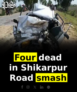 Four dead in Shikarpur Road smash