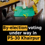 By-election voting under way in PS-30 Khairpur