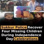 Sukkur Police Recover Four Missing Children During Independence Day Celebrations