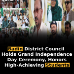 Badin District Council Holds Grand Independence Day Ceremony, Honors High-Achieving Students