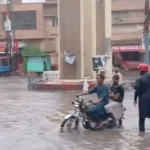 Monsoon Rains Bring Relief to Mirpurkhas but Waterlogging Disrupts Daily Life