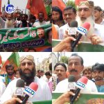 PTI Workers Hold Protest Rally in Dadu Demanding Immediate Release of Imran Khan