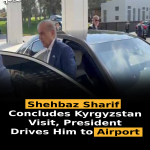 Shehbaz Sharif Concludes Kyrgyzstan Visit, President Drives Him to Airport