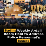 Badin: Weekly Ardali Room Held to Address Police Personnel’s Issues