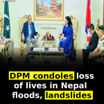 DPM condoles loss of lives in Nepal floods, landslides