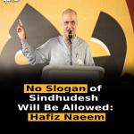No Slogan of Sindhudesh Will Be Allowed: Hafiz Naeem