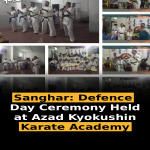 Sanghar: Defence Day Ceremony Held at Azad Kyokushin Karate Academy