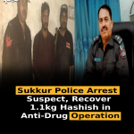 Sukkur Police Arrest Suspect, Recover 1.1kg Hashish in Anti-Drug Operation
