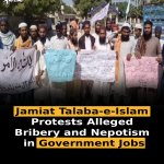 Jamiat Talaba-e-Islam Protests Alleged Bribery and Nepotism in Government Jobs