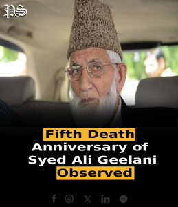 Fifth Death Anniversary of Syed Ali Geelani Observed
