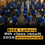 BISE Lahore 9th class result 2026 announced