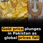 Gold price plunges in Pakistan as global prices fall
