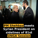 PM Shehbaz meets Syrian President on sidelines of 81st UNGA Session