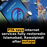 PTA says internet services fully restored in Islamabad, Rawalpindi after outage