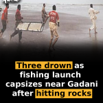 Three drown as fishing launch capsizes near Gadani after hitting rocks