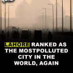 Lahore ranked as the most polluted city in the world, again