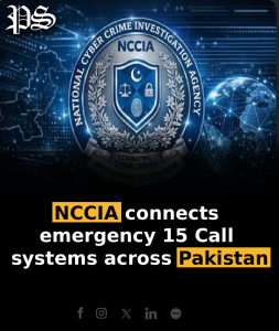 NCCIA connects emergency 15 Call systems across Pakistan