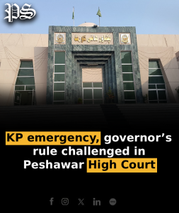 KP emergency, governor’s rule challenged in Peshawar High Court