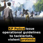 KP Police issue operational guidelines to tackle riots, violent protests